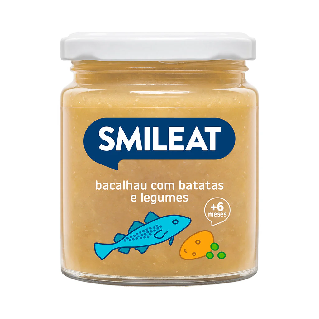 Boião de bacalhau com batatas e legumes