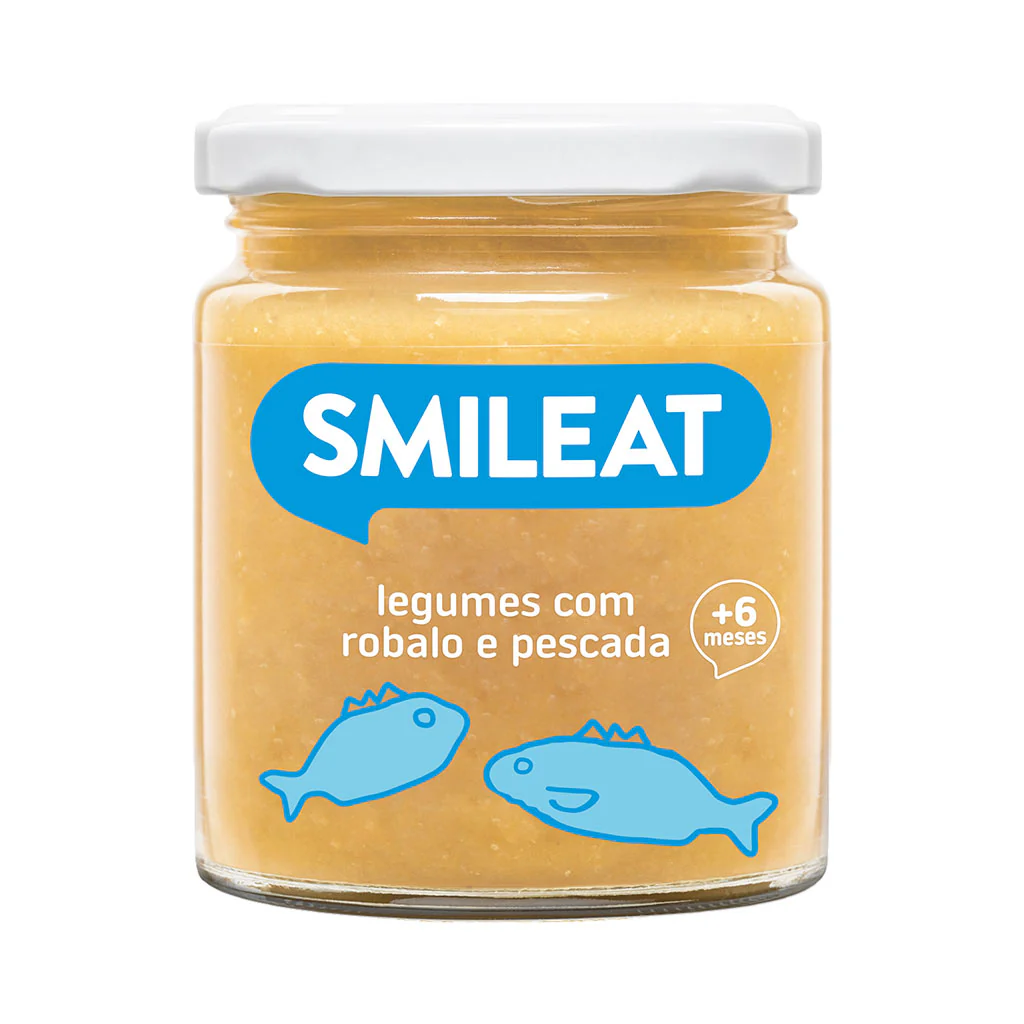 Boião de legumes com robalo e pescada