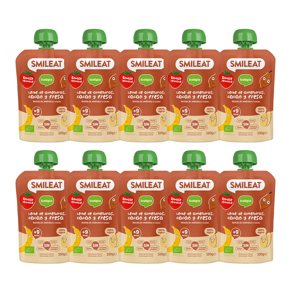 Pack leche de almendras, cacao y fresa X 10