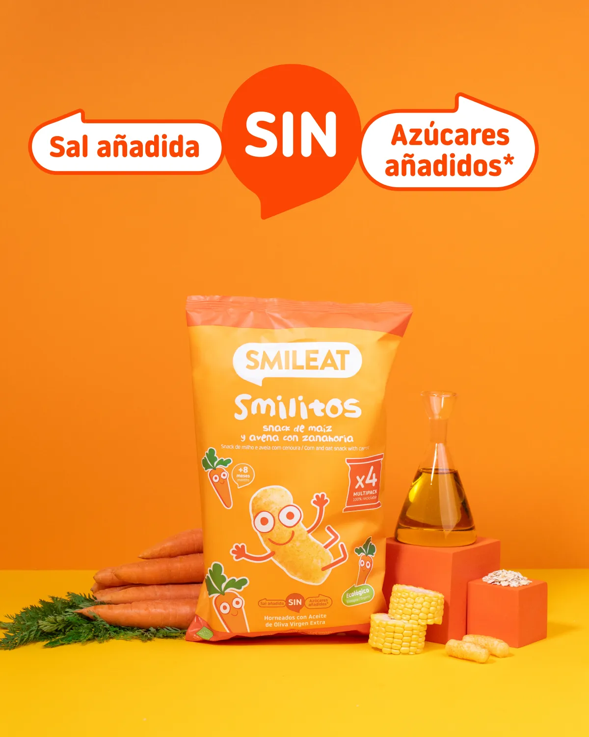 Smilitos de maíz, avena y zanahoria - Image 3