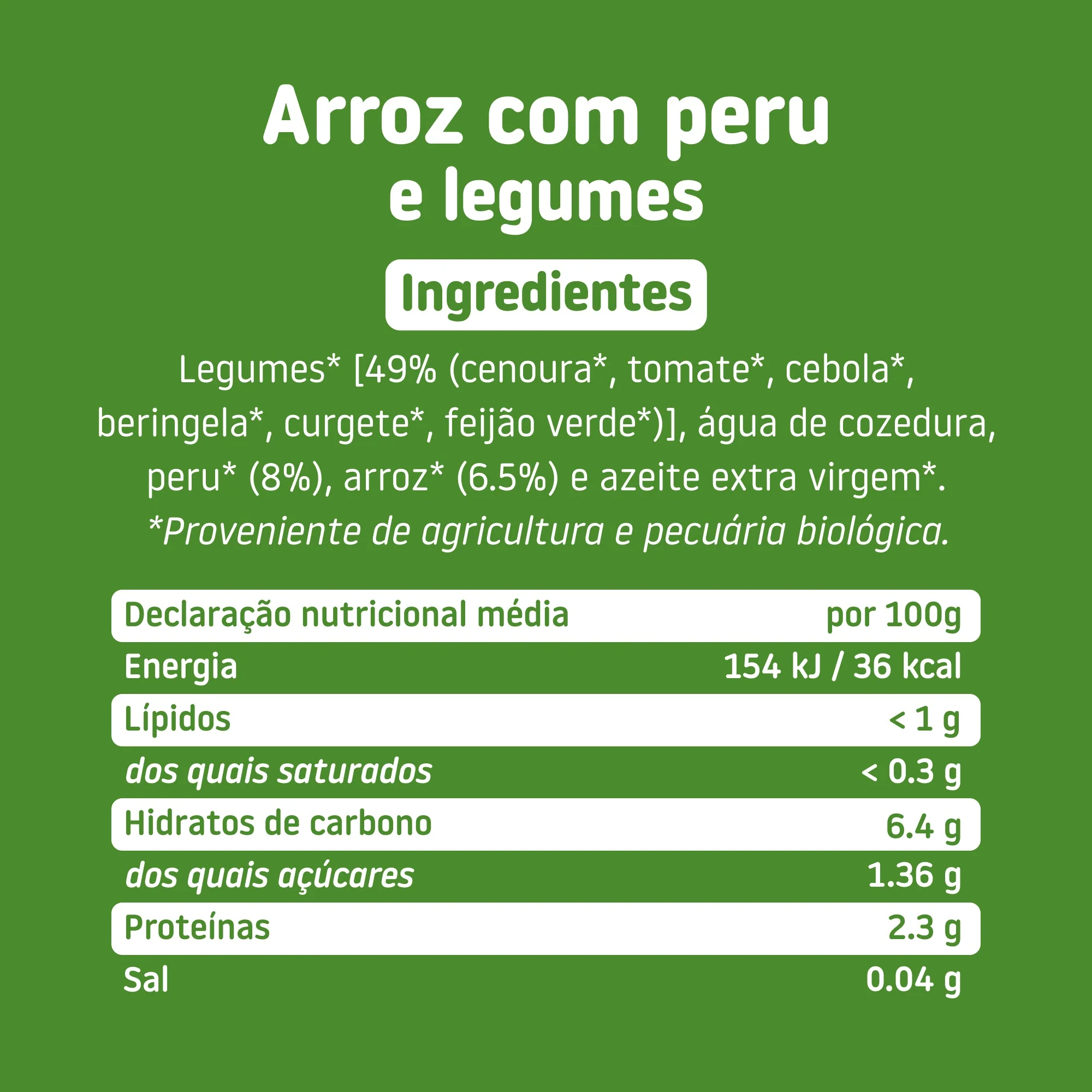 Boiões de PE-DA-CI-NHOS arroz com peru e legumes - Image 6