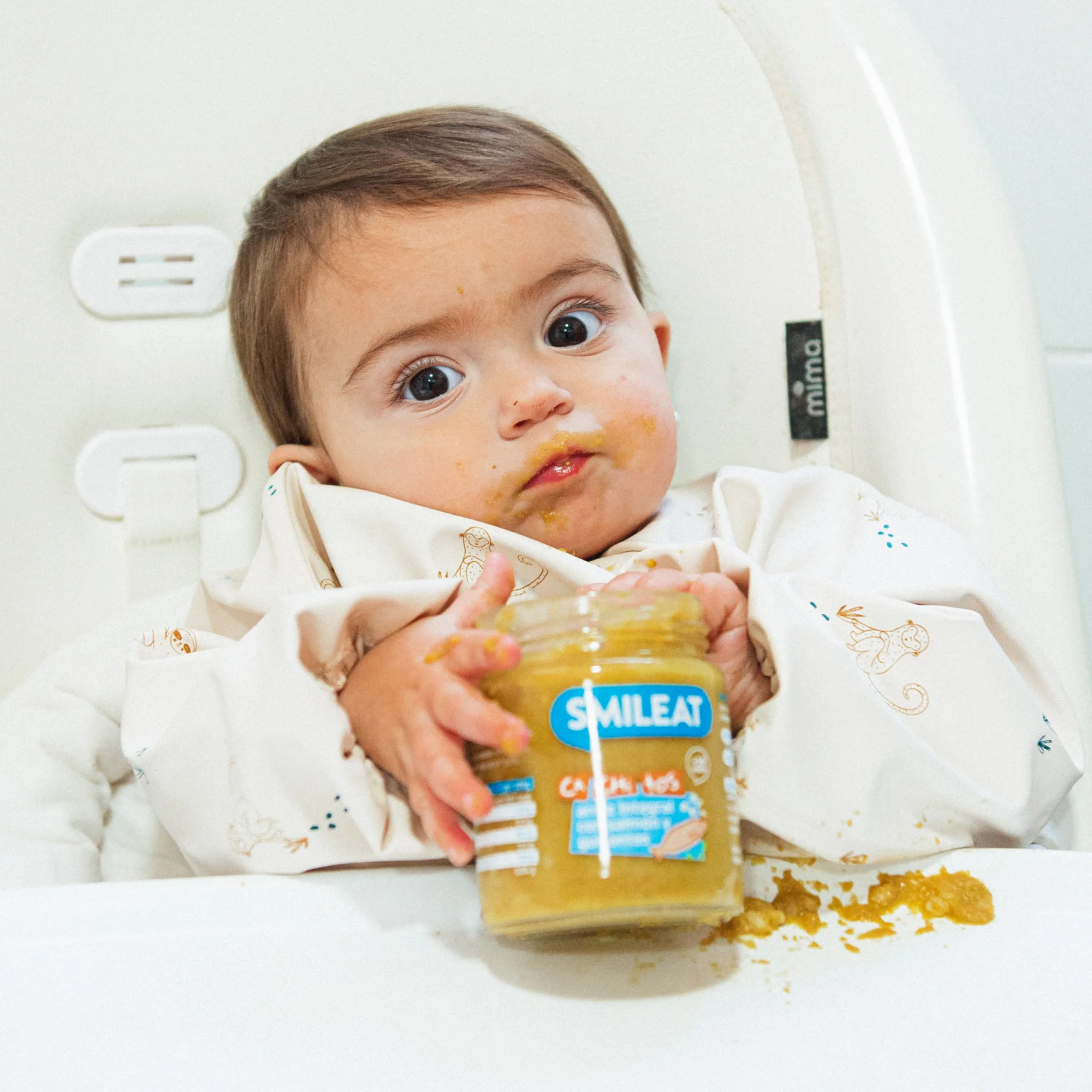 Boiões de PE-DA-CI-NHOS arroz integral com salmão e ervilhas - Image 2