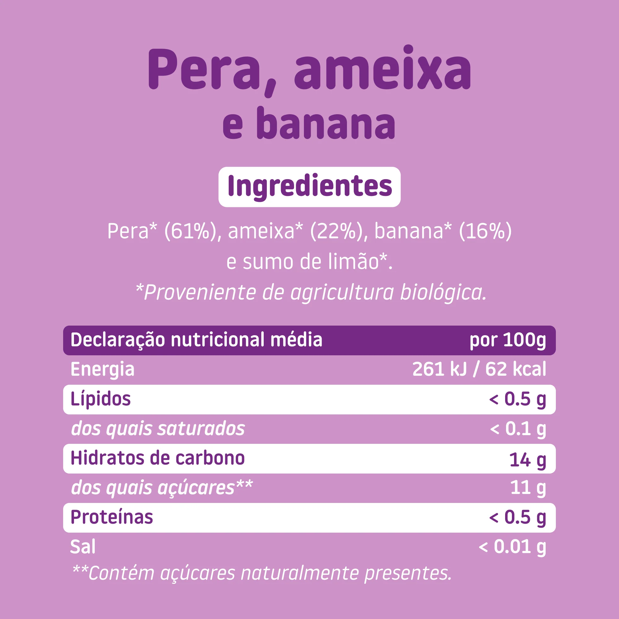 Boião de pera, ameixa e banana - Image 6