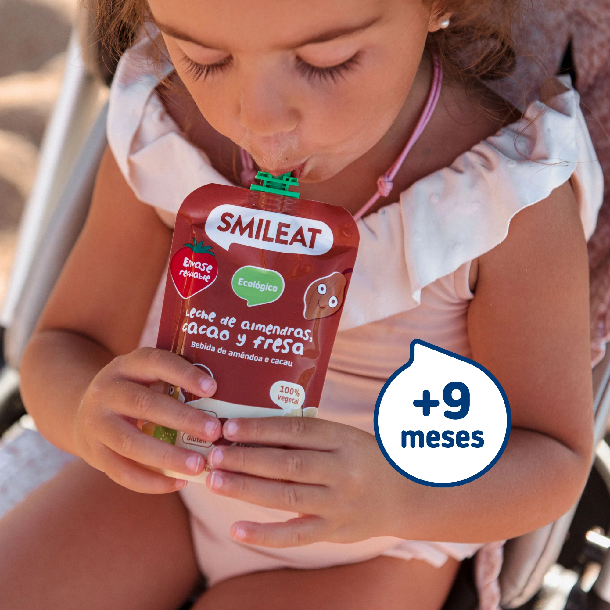 Pouch de leche de almendras, cacao y fresa - Image 2