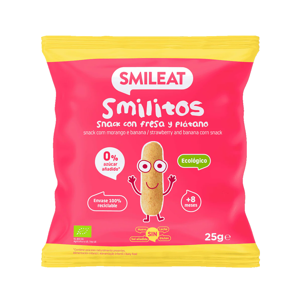 Smilitos de fresa y plátano
