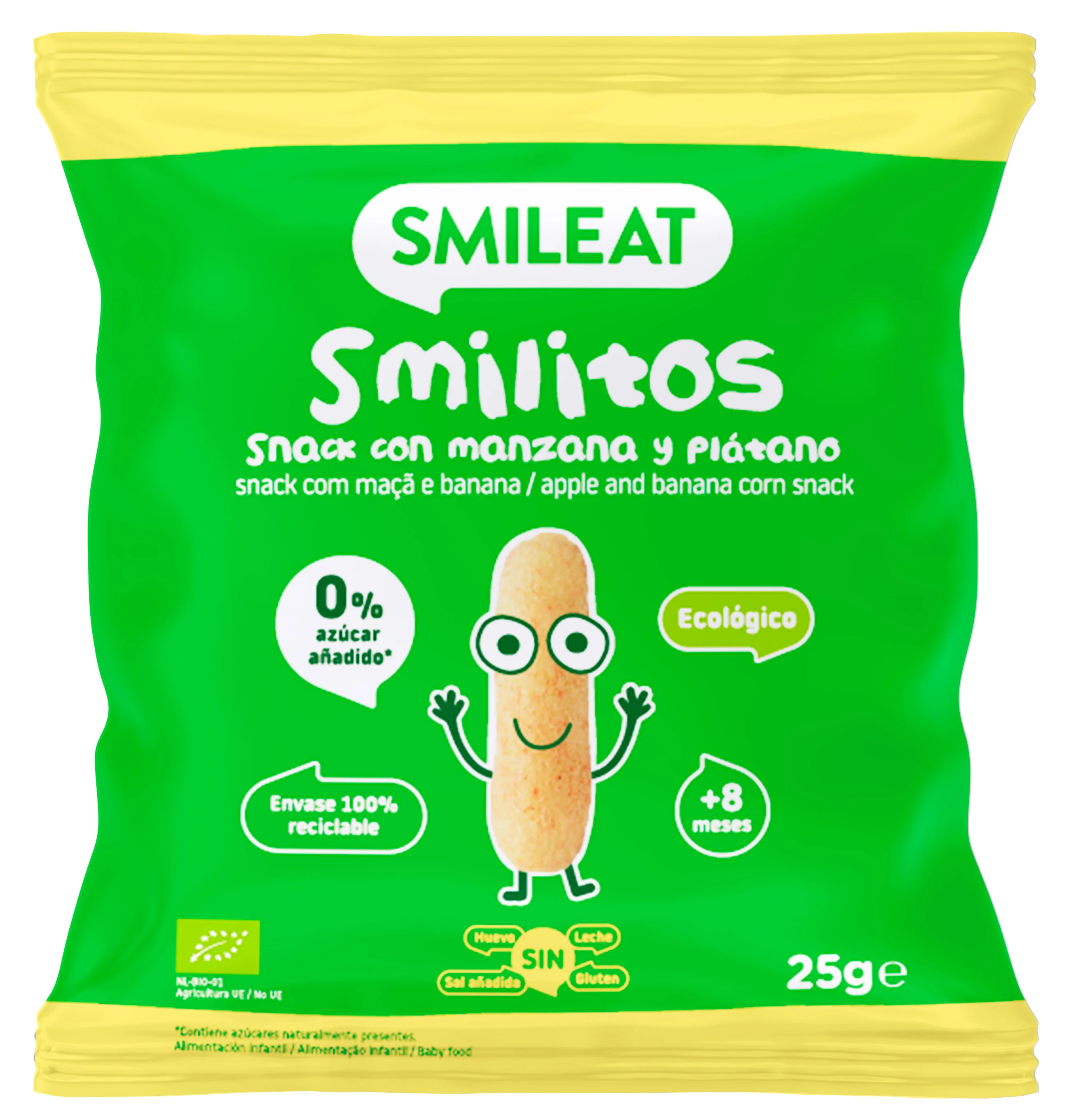 Smilitos de manzana y plátano
