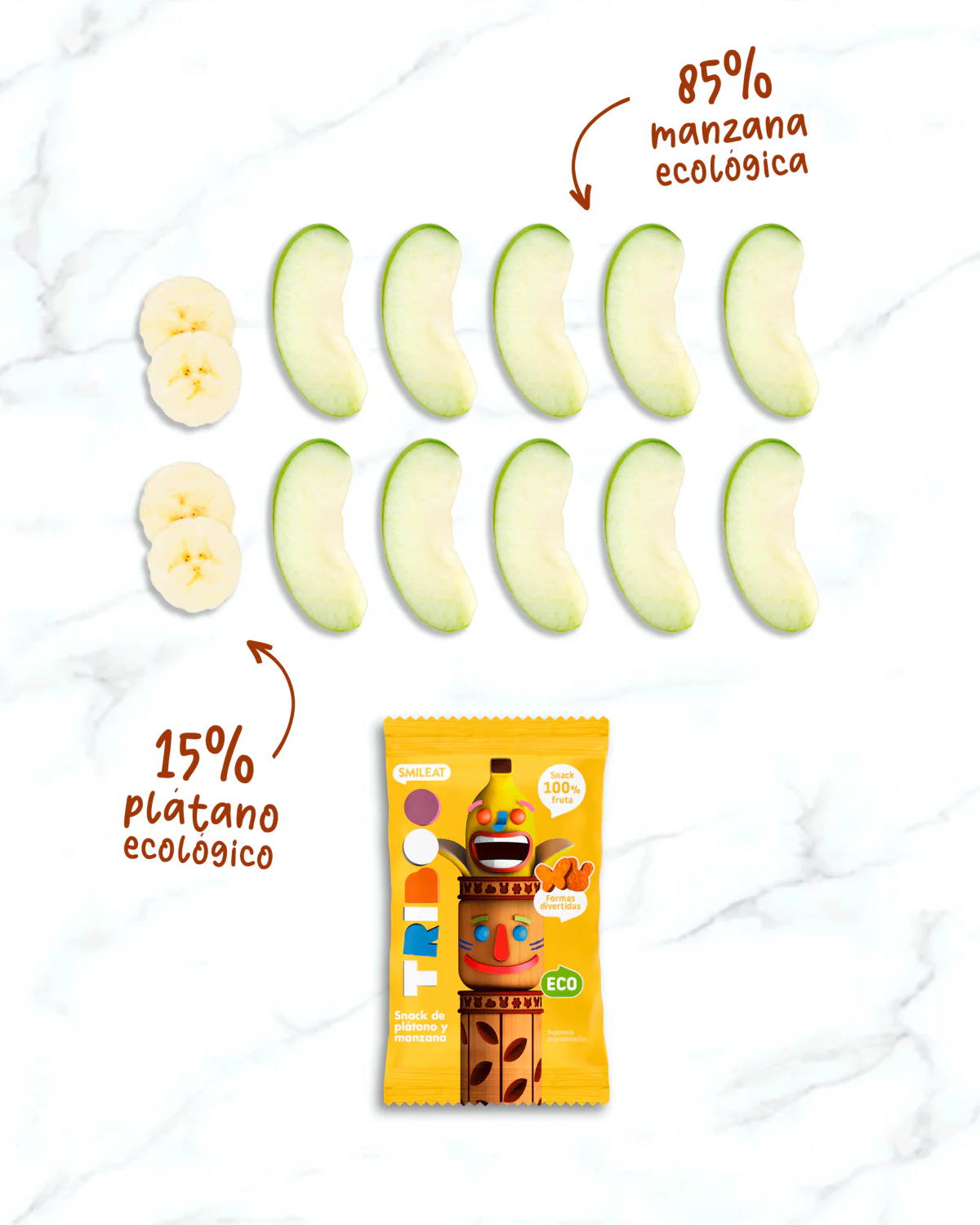 Snack TRIBOO de plátano y manzana - Image 5